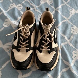 Coach Black and Cream Sneakers